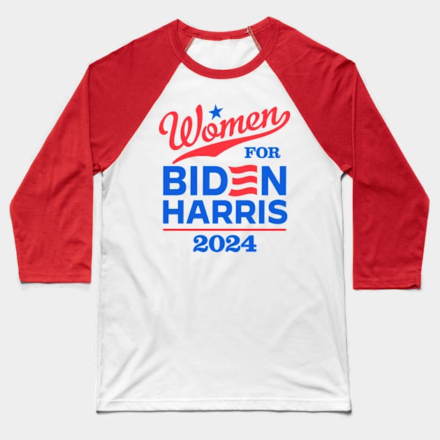 Women For Biden 2024 Baseball T-Shirt by MotiviTees